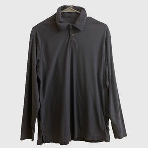 Firethorn Silver Men’s fleece polo shirt grey Sz S